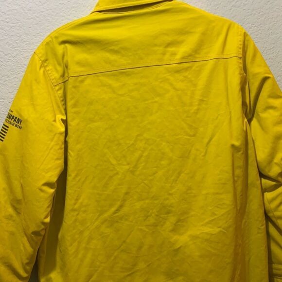 Lauren Ralph Lauren Yellow Cotton Zip Clasp Long Sleeve Denim Jacket Size Small - Picture 5 of 9